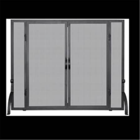 Blueprints SINGLE PANEL BLACK WROUGHT IRON SCREEN WITH DOORS, MEDIUM BL2674791